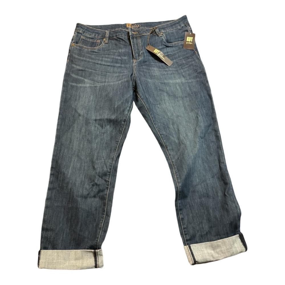 NWT Kut from the Kloth Catherine high rise cropped jeans - size 16